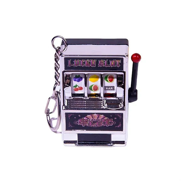 Mini Fruit Machine Digital Lottery Machine Keychain