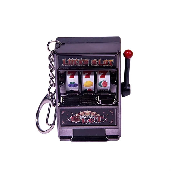 Mini Fruit Machine Digital Lottery Machine Keychain