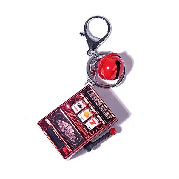 Mini Fruit Machine Digital Lottery Machine Keychain