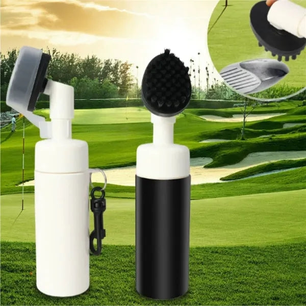 Golf Club Cleaner Brush With Spray Bottle Portable