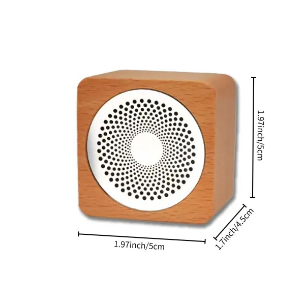 Natural Cube Wood Bluetooth Wireless Speaker