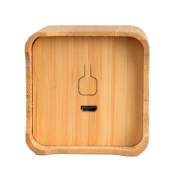 Eco-Friendly Bamboo Wood Cube Bluetooth Wireless Speaker