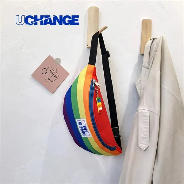 Rainbow Stripe Fanny Pack Waist Bag
