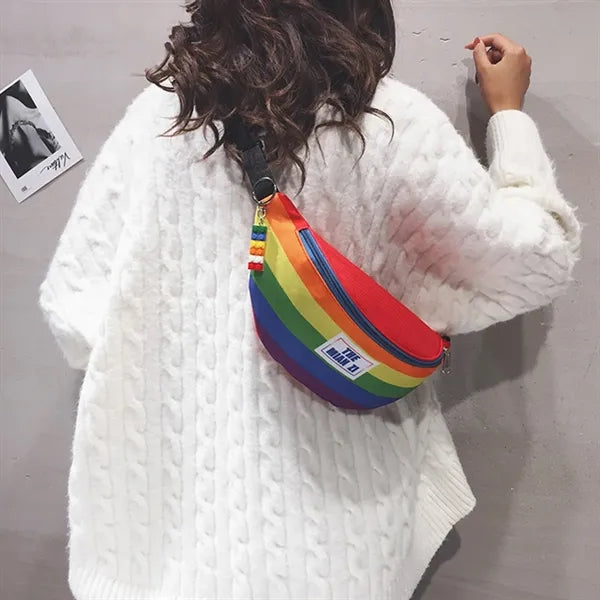 Rainbow Stripe Fanny Pack Waist Bag