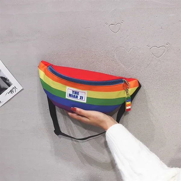 Rainbow Stripe Fanny Pack Waist Bag