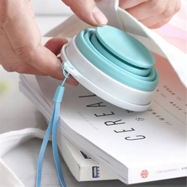 350ml Collapsible Silicone Travel Cup With Lid