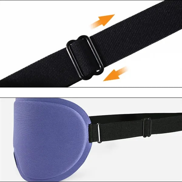 3D Contoured Sleep Mask With Nose Bridge