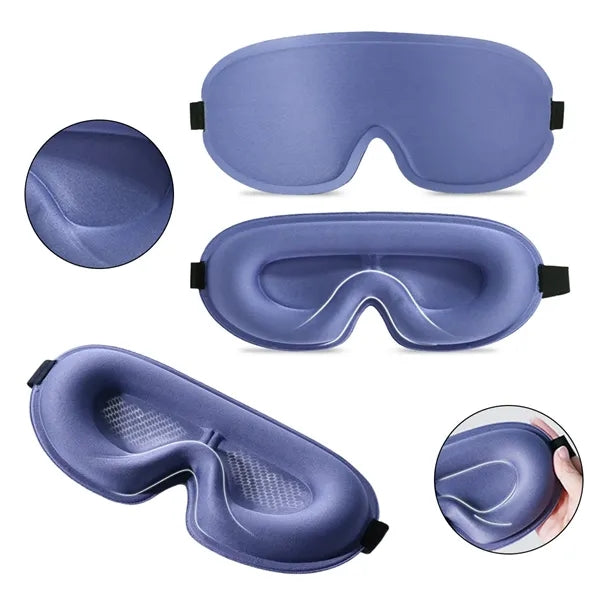 3D Contoured Sleep Mask With Nose Bridge