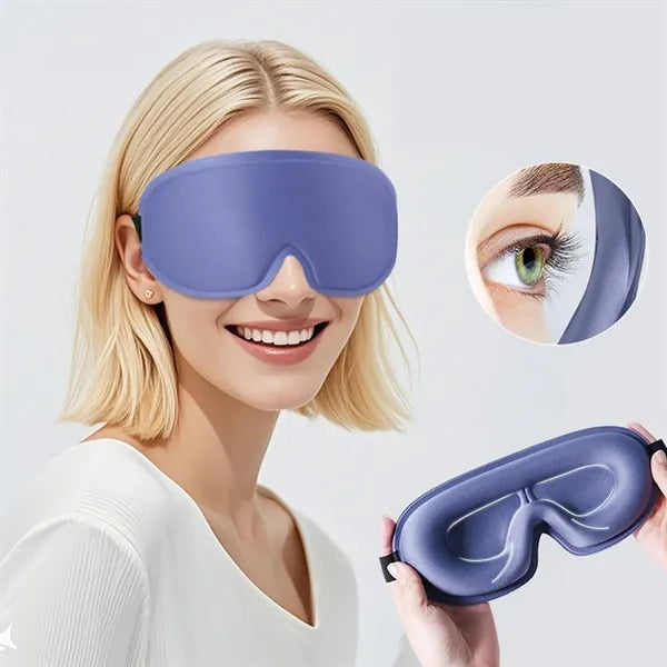 3D Contoured Sleep Mask With Nose Bridge