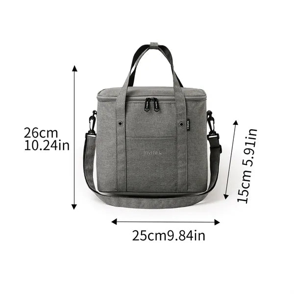 Insulated Oxford Lunch Tote With Leakproof Liner