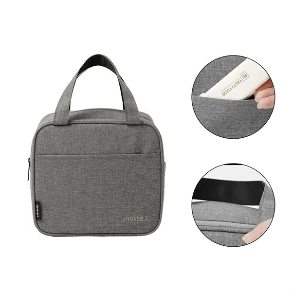 Insulated Oxford Lunch Tote With Leakproof Liner