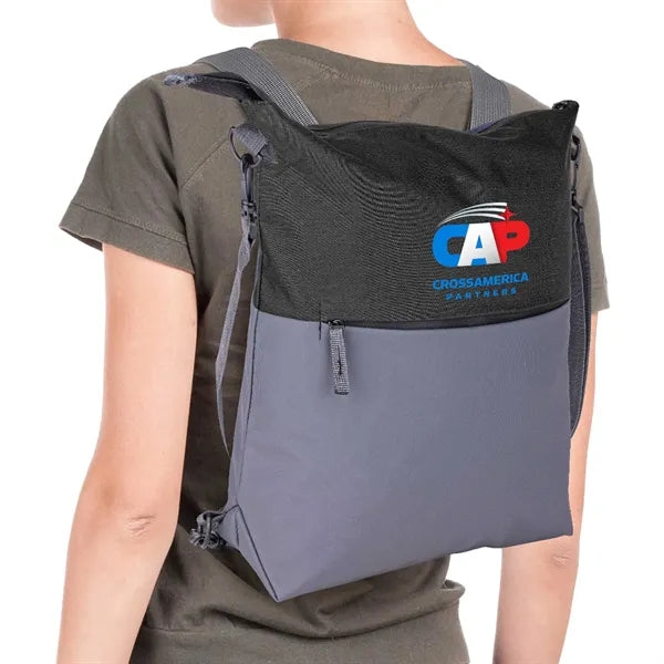 Ocean Plastic Two Tone Backpack Tote