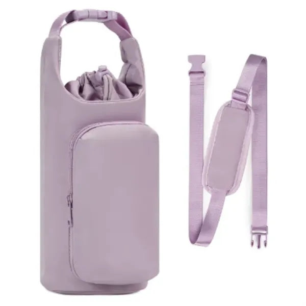 Water Bottle Carrier Bag with Phone Pocket