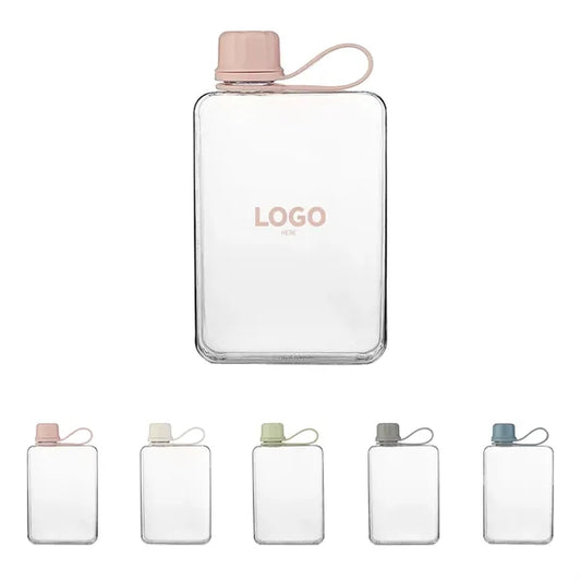 Clear Flat Sports Water Tritan Bottle