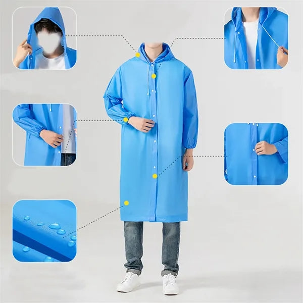 Portable Adult Raincoat Poncho