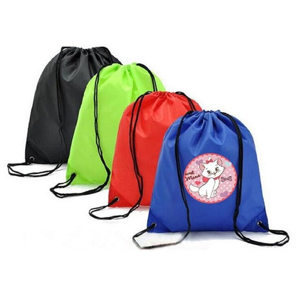 PolyDrawstring Tote Bag shopping bag sports bag custom logo