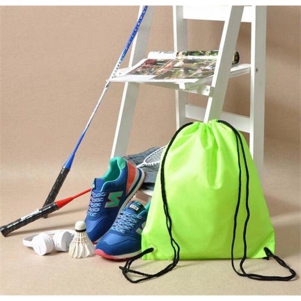 PolyDrawstring Tote Bag shopping bag sports bag custom logo