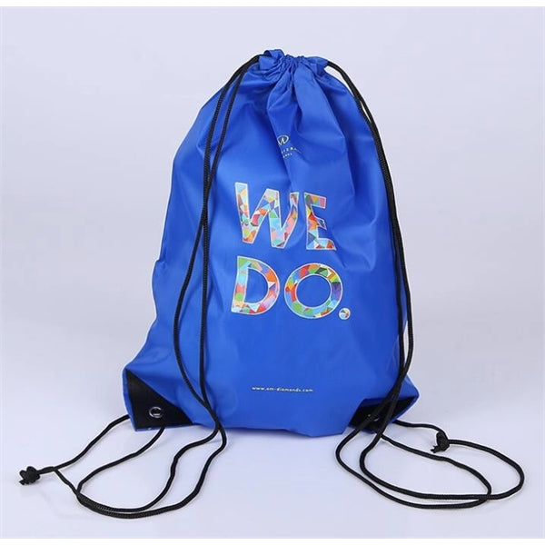 PolyDrawstring Tote Bag shopping bag sports bag custom logo