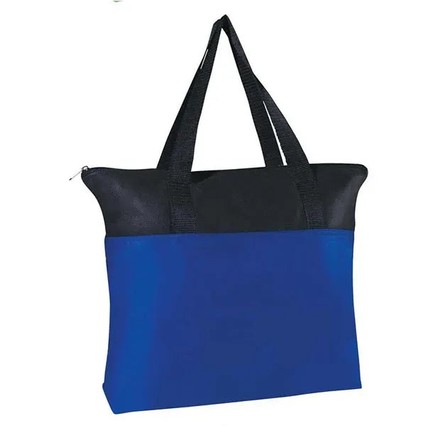 Non Woven Shopping Document Grocery Zippered Tote Bag