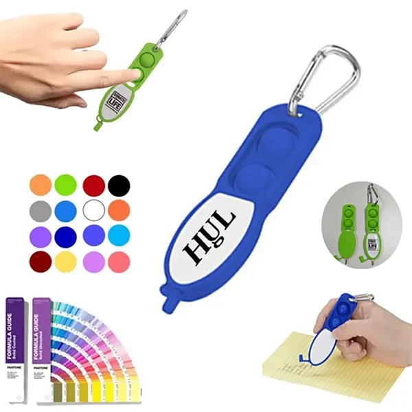 Push Pop Fidget Pen Keychain