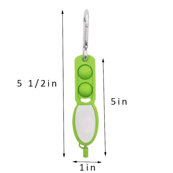 Push Pop Fidget Pen Keychain