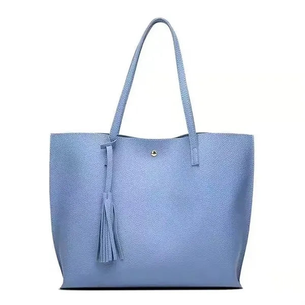 PU Leather Tote Shoulder Bag