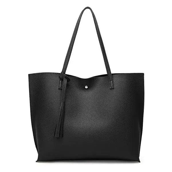 PU Leather Tote Shoulder Bag