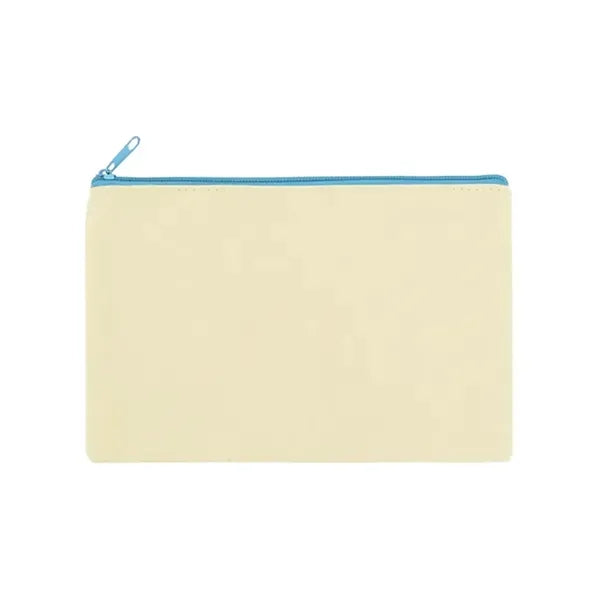Zippered Cotton Canvas Pouch