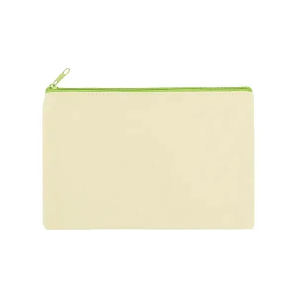 Zippered Cotton Canvas Pouch