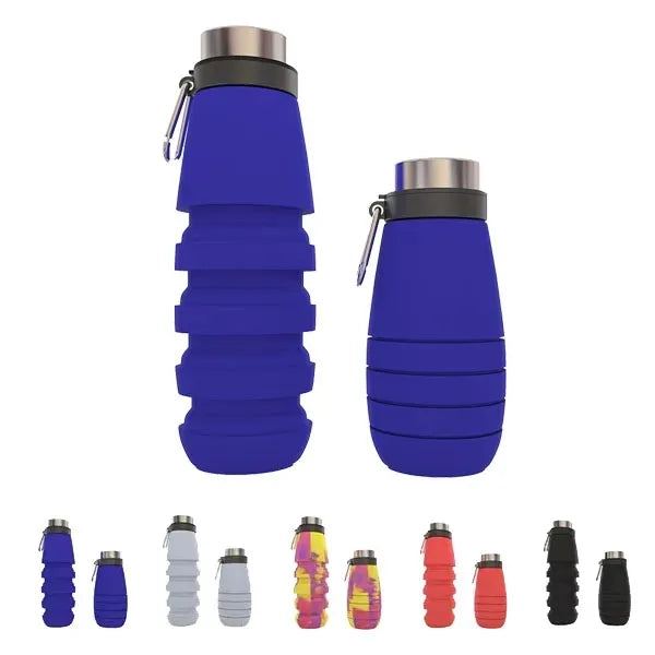 Eco-Friendly Portable 18oz Collapsible Sports Water Bottle