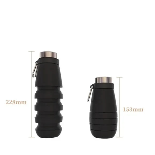 Eco-Friendly Portable 18oz Collapsible Sports Water Bottle