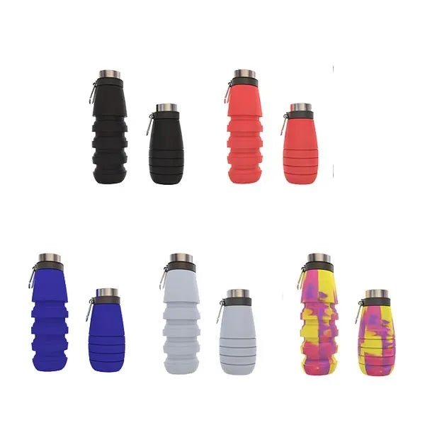 Eco-Friendly Portable 18oz Collapsible Sports Water Bottle