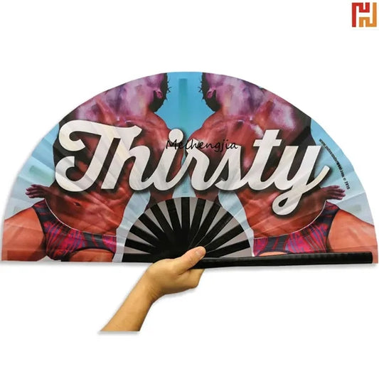 Big size bamboo cloth Kungfu fan