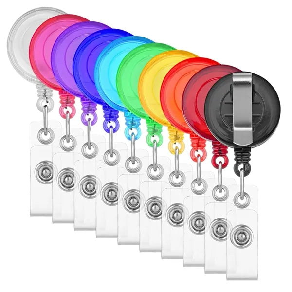 Round-Shaped Retractable Badge Holder