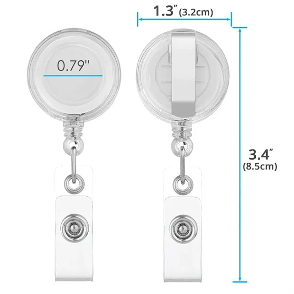 Round-Shaped Retractable Badge Holder