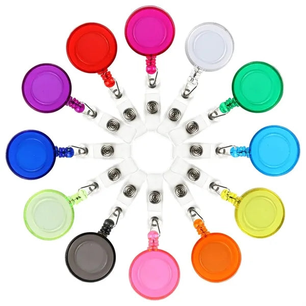 Round-Shaped Retractable Badge Holder