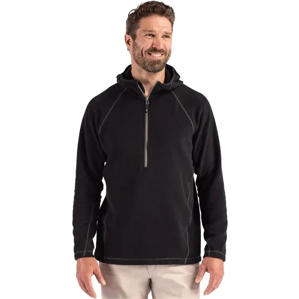 Clique Powder Recycled Fleece Mens Half Zip Sweatshirt