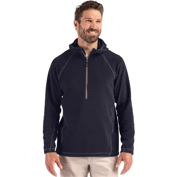 Clique Powder Recycled Fleece Mens Half Zip Sweatshirt