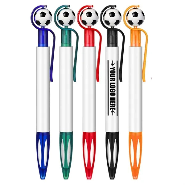 Soccer 1.0 mm Black Ballpoint Pens Retractable Medium Point
