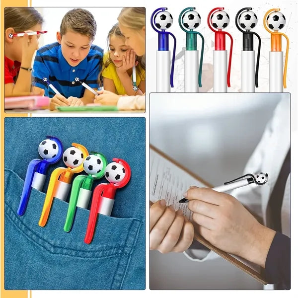 Soccer 1.0 mm Black Ballpoint Pens Retractable Medium Point
