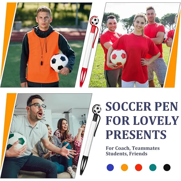 Soccer 1.0 mm Black Ballpoint Pens Retractable Medium Point