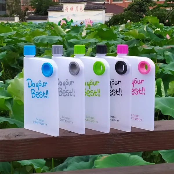 15Oz A5 Square Portable Plastic Water Bottle With Round Hole