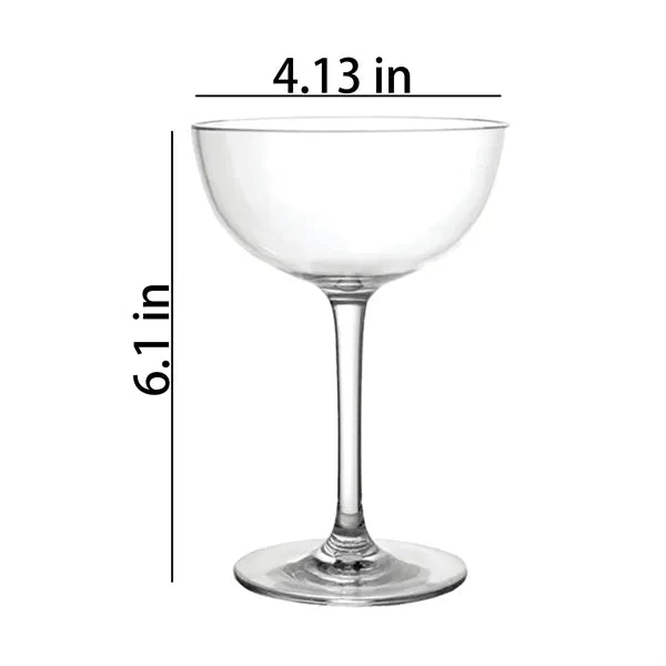 Plastic Champagne Goblets Glass