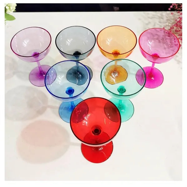 Plastic Champagne Goblets Glass