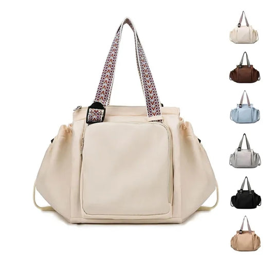 2In1 Foldable Nylon Large Capacity Tote Backpack