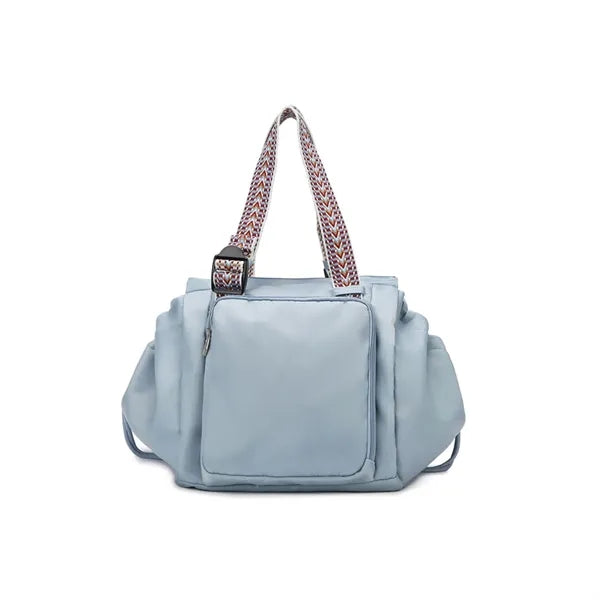 2In1 Foldable Nylon Large Capacity Tote Backpack
