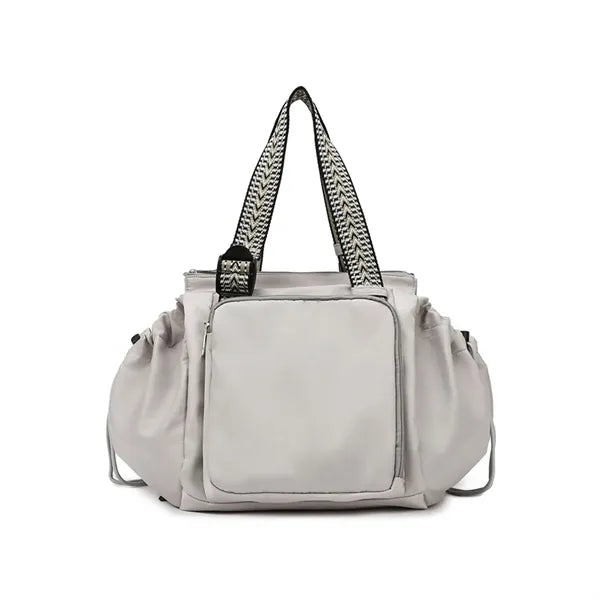 2In1 Foldable Nylon Large Capacity Tote Backpack