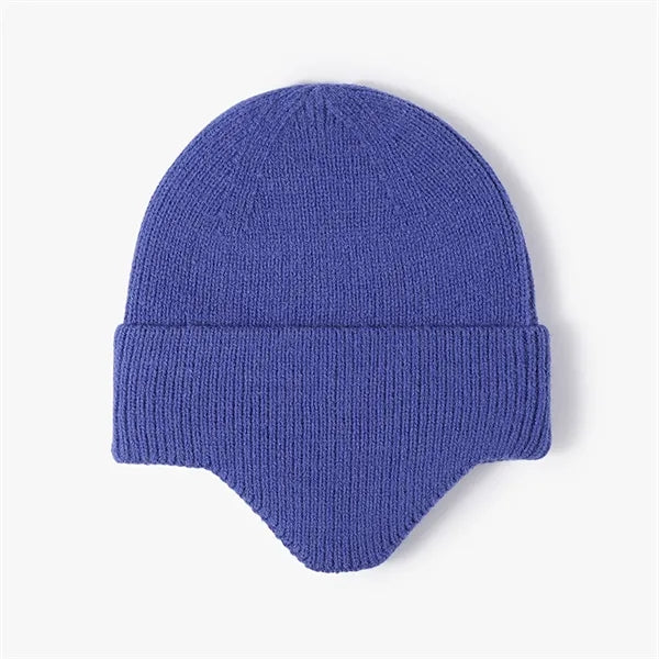 Winter Knit Earflap Hat Cold Weather Beanie