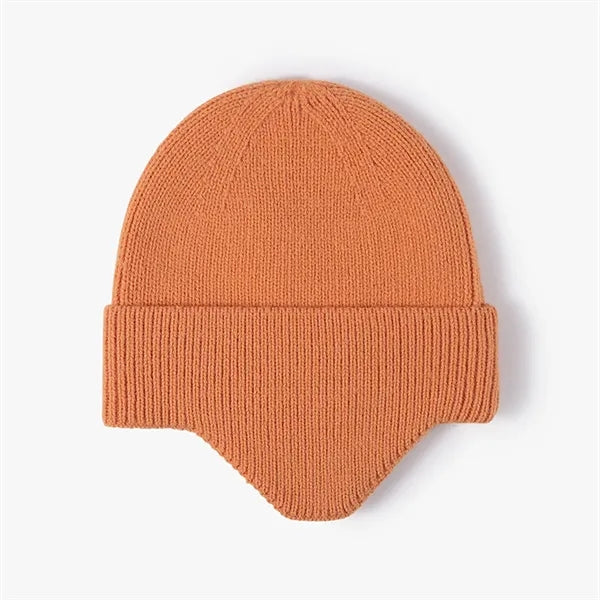 Winter Knit Earflap Hat Cold Weather Beanie