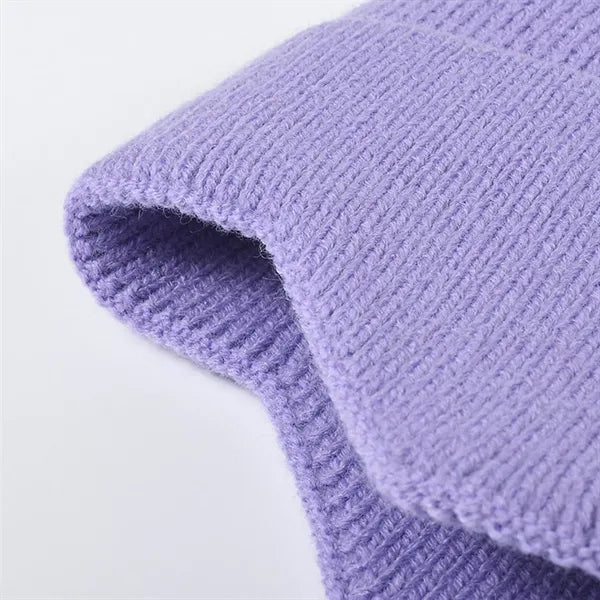 Winter Knit Earflap Hat Cold Weather Beanie